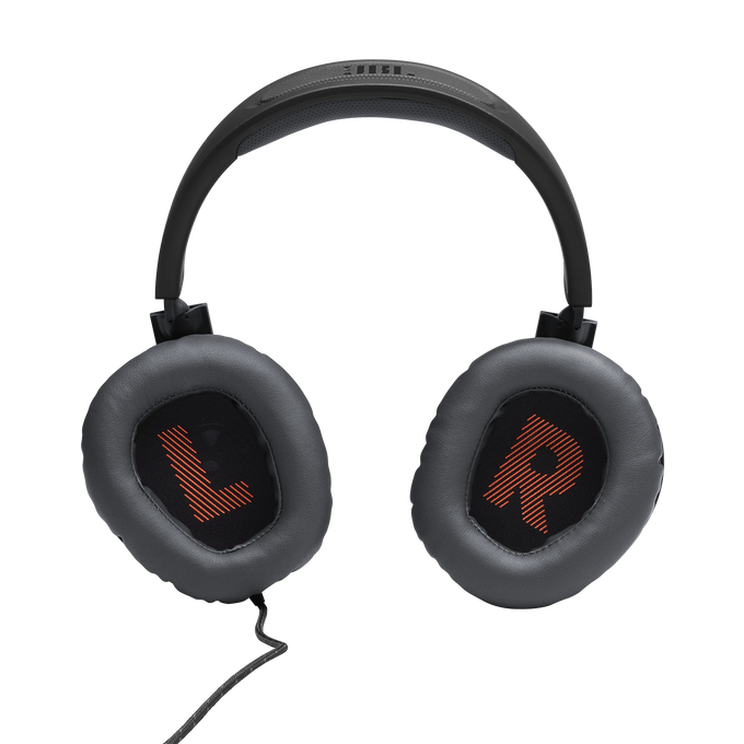 JBL Quantum 100 - Black - Wired over-ear gaming headset with flip-up mic - Detailshot 3 image number null